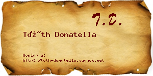 Tóth Donatella névjegykártya